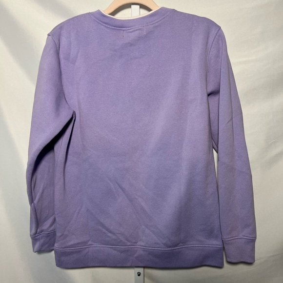 Holiday Tradition Lavender Crewneck Embroidered Snowflake Embellishments - Picture 2 of 9